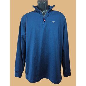 Vineyard Vines Mens Performance Pullover Small Blue